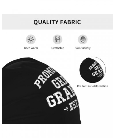 Beanie,Promoted to Great Grandpa Est. 2023 Gift Beanie Hat Men Skull Cap Women Knit Slouchy Hat Stocking Hats Black $10.83 Sk...