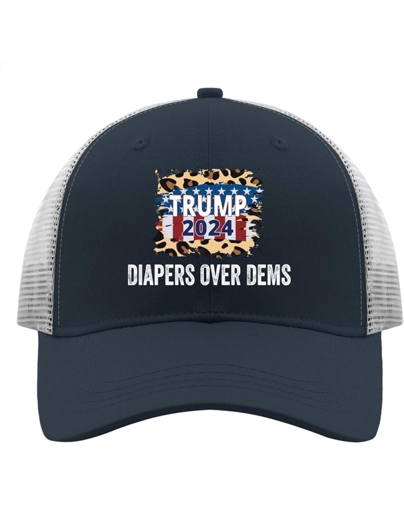 Diapers Over Dems Trump 2024 Sun Hat Gardening Hat Apricot Blue $10.98 Cowboy Hats