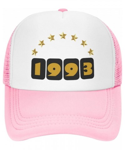 1993 Birthday Hat Gift Mesh Cap for Men Women, Gift Adjustable Trucker Hat Baseball Cap Pink $10.29 Baseball Caps