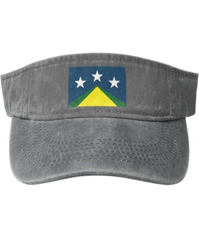 Flag of Johnson City, Tennessee Sun Visor Hats for Women Men Adjustable Sports Sun Hats Cotton Golf Cap Gray $13.60 Sun Hats