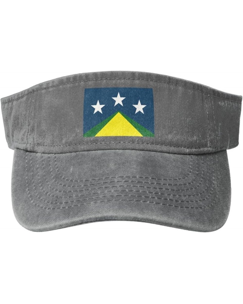 Flag of Johnson City, Tennessee Sun Visor Hats for Women Men Adjustable Sports Sun Hats Cotton Golf Cap Gray $13.60 Sun Hats