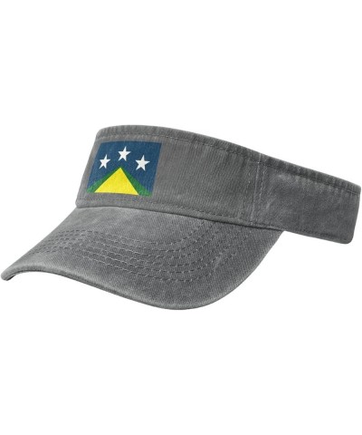 Flag of Johnson City, Tennessee Sun Visor Hats for Women Men Adjustable Sports Sun Hats Cotton Golf Cap Gray $13.60 Sun Hats