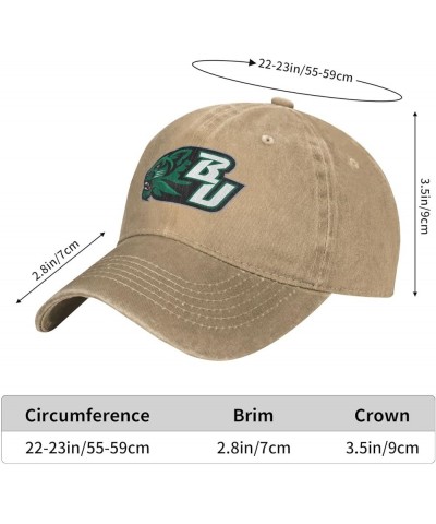 Binghamton University Logo Hat Adjustable Baseball Cap Cotton Cowboy Hat, Fashionable for Man Woman Natural $13.37 Baseball Caps