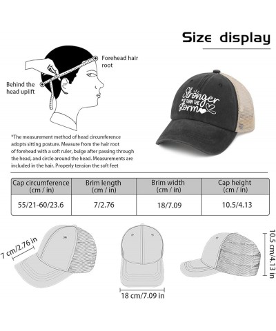 Stronger Than The Storm Golf Hat Custom Hats for Men AllBlack Hats for Women Gifts for Dad Golf Cap Allblack $9.53 Sun Hats