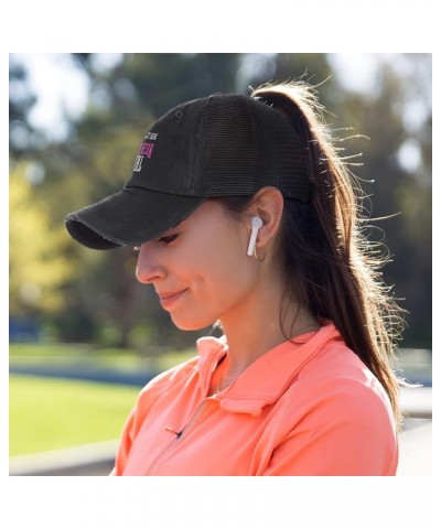 Womens Ponytail Cap Southern Girl Woman Cotton America Distressed Trucker Caps Black Personalized Text Here $16.49 Baseball Caps