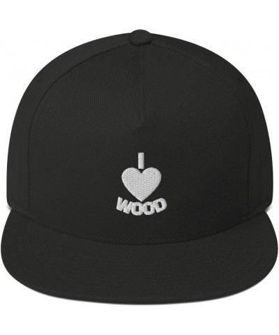 I Love Firewood Lumberjack Real Heart Halloween Snapback Black $21.49 Baseball Caps