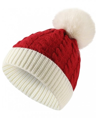 Large Visor Men and Women Outdoor Solid Color Christmas Knitted Cotton Hat Sunscreen Running Sports Warm Knitted Hat C $6.64 ...