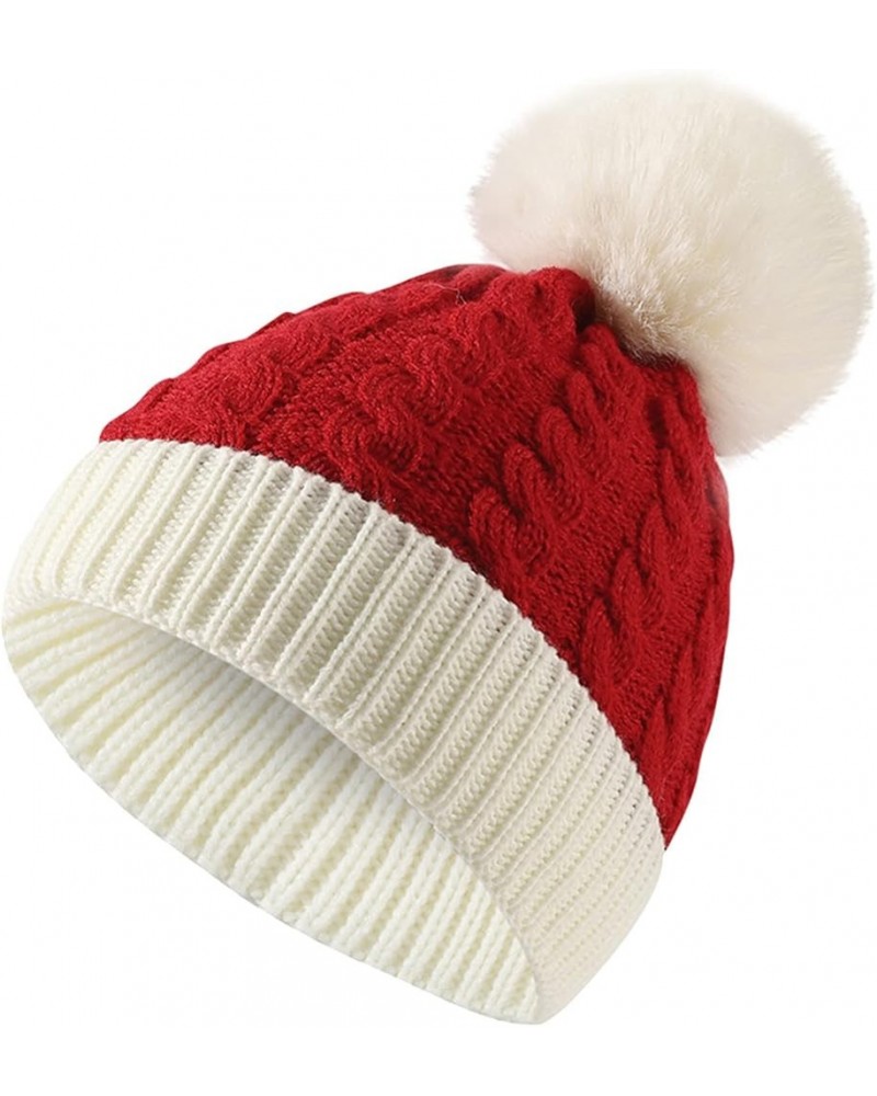 Large Visor Men and Women Outdoor Solid Color Christmas Knitted Cotton Hat Sunscreen Running Sports Warm Knitted Hat C $6.64 ...