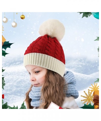 Large Visor Men and Women Outdoor Solid Color Christmas Knitted Cotton Hat Sunscreen Running Sports Warm Knitted Hat C $6.64 ...