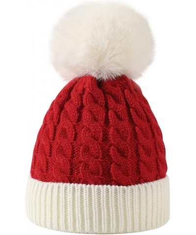 Large Visor Men and Women Outdoor Solid Color Christmas Knitted Cotton Hat Sunscreen Running Sports Warm Knitted Hat C $6.64 ...