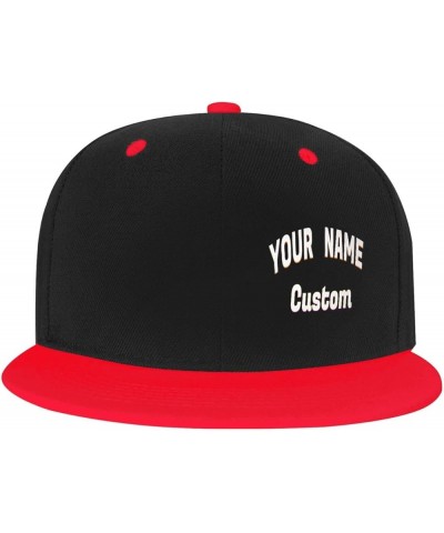 Customized Hat Your Design Here,Personalized Hat,Custom Caps Design Your Own Classic Mens Womens Trucker Hat Red-1 $8.58 Base...