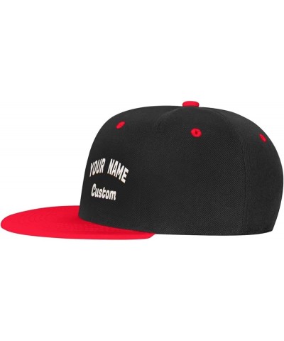 Customized Hat Your Design Here,Personalized Hat,Custom Caps Design Your Own Classic Mens Womens Trucker Hat Red-1 $8.58 Base...