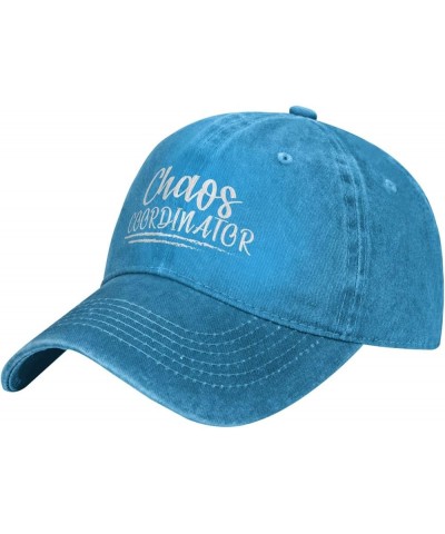 Chaos Coordinator Gifts for Women Men Baseball Cap Trucker Hat for Men Women Golf Dad Hats Black Blue $11.99 Baseball Caps