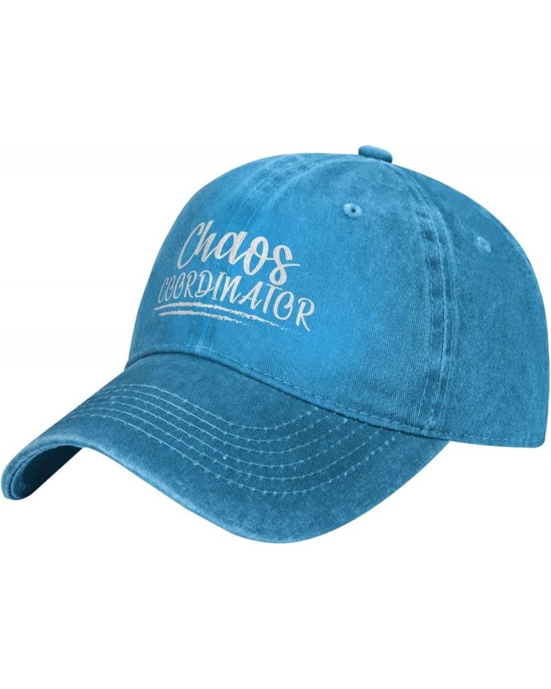 Chaos Coordinator Gifts for Women Men Baseball Cap Trucker Hat for Men Women Golf Dad Hats Black Blue $11.99 Baseball Caps