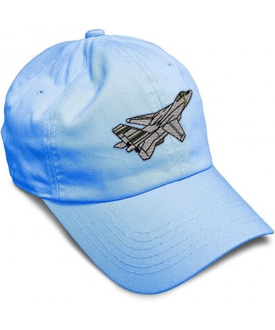 Soft Baseball Cap F-14 Tomcat B Embroidery Airplane F-14 Tomcat Twill Cotton Dad Hats for Men & Women Light Blue Design Only ...