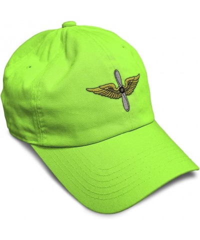 Soft Baseball Cap Army Aviation Embroidery Insignias Cotton Dad Hats for Men & Women Lime Design Only $13.50 Baseball Caps