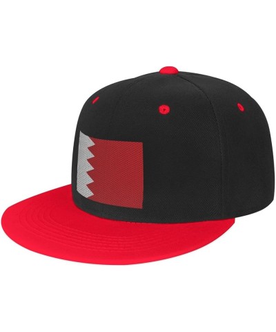 Flag of Bahrain Baseball Cap for Men Women Snapback Hat Adjustable Flat Bill Hats Red $14.34 Baseball Caps