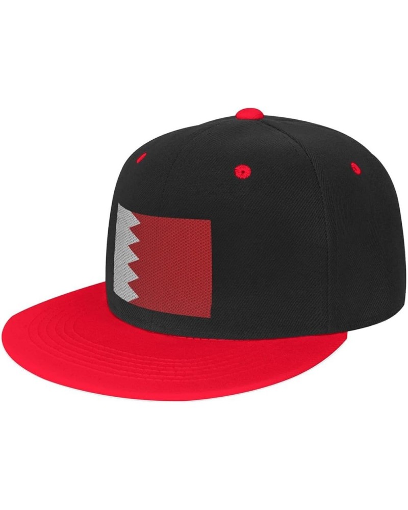 Flag of Bahrain Baseball Cap for Men Women Snapback Hat Adjustable Flat Bill Hats Red $14.34 Baseball Caps