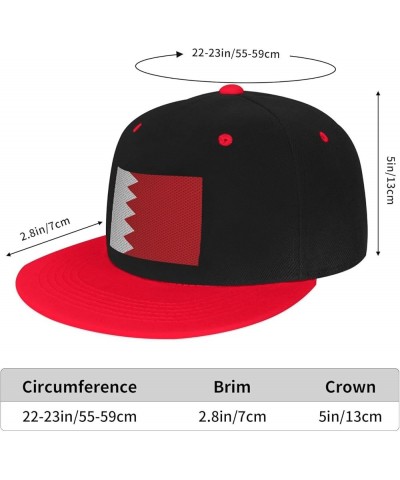 Flag of Bahrain Baseball Cap for Men Women Snapback Hat Adjustable Flat Bill Hats Red $14.34 Baseball Caps