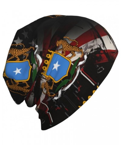 Coat of arms of Somalia Eco-Chic Knit Hats Fashionable Functionality for Modern Living Black $14.19 Skullies & Beanies