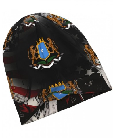 Coat of arms of Somalia Eco-Chic Knit Hats Fashionable Functionality for Modern Living Black $14.19 Skullies & Beanies