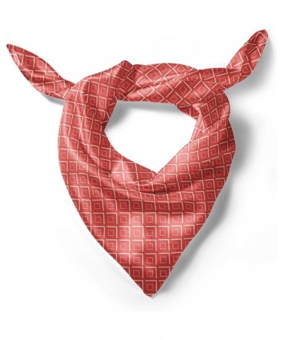 Peach Pink Hairscarf, Chevron Lines Tiles, Head Wrap Coral Cream Salmon $14.19 Scarves