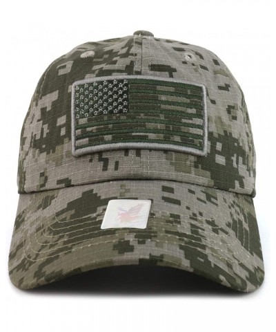 USA Flag Embroidered Washed Cotton Unstructured Baseball Cap Acu $8.09 Baseball Caps