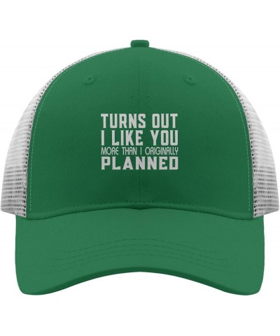 turnss Out i Like You More thans i Originally plannedd Cap Camp hat Apricot Mens Baseball Cap Gifts for Daughter Golf Green $...