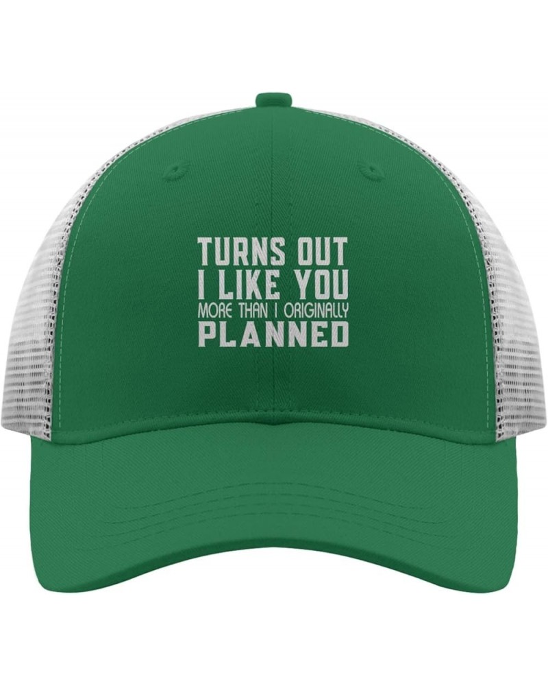 turnss Out i Like You More thans i Originally plannedd Cap Camp hat Apricot Mens Baseball Cap Gifts for Daughter Golf Green $...