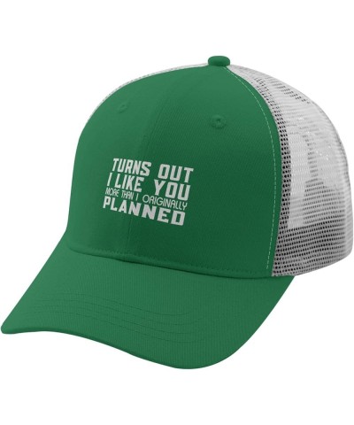 turnss Out i Like You More thans i Originally plannedd Cap Camp hat Apricot Mens Baseball Cap Gifts for Daughter Golf Green $...