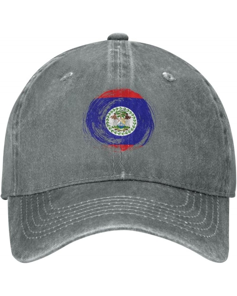 Brush Circle Belize Flag Baseball Cap Casquette Hat Gray $11.80 Baseball Caps