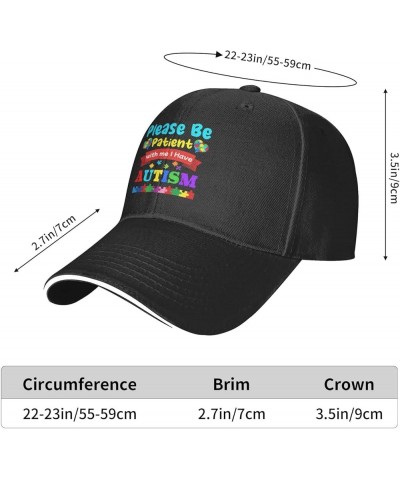 Dad Hat Autism Awareness Baseball Cap for Men Women Snapback Hat Aldult Adjustable Please Be Patient With Me I Have Autism Au...