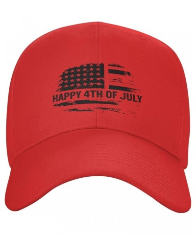 Happy 4th of July USA Flag Baseball Cap for Men Women Hat Adjustable Truck Driver Baseball Caps Dad Hats Red $12.66 Baseball ...