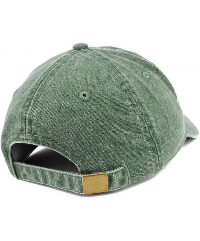 Nashville TN Embroidered Pigment Dyed Washed Baseball Cap Dark Green $13.49 Baseball Caps