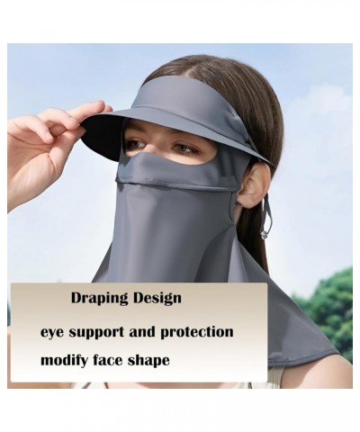 Face Mask for Sun Protection Women and Men,Balaclava with Brim Face Mask Sun UV Protection Neck Full Face Scarf Cover Dark Gr...