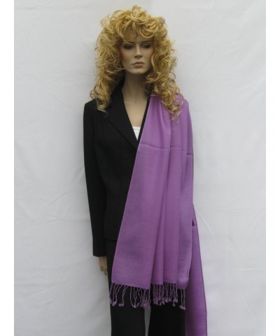 Solid Pashmina Shawl, Scarf, Wrap & Stole (Large size) Lilac $17.64 Scarves