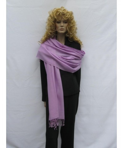 Solid Pashmina Shawl, Scarf, Wrap & Stole (Large size) Lilac $17.64 Scarves