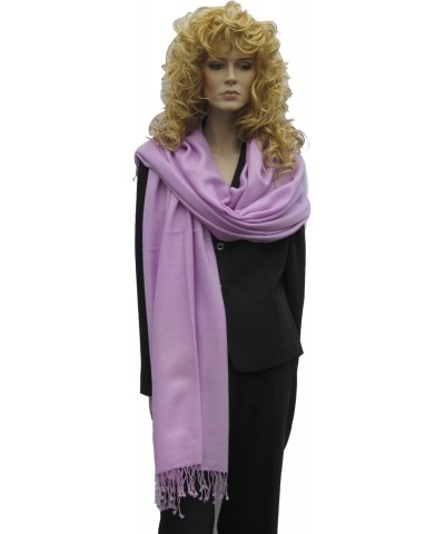 Solid Pashmina Shawl, Scarf, Wrap & Stole (Large size) Lilac $17.64 Scarves