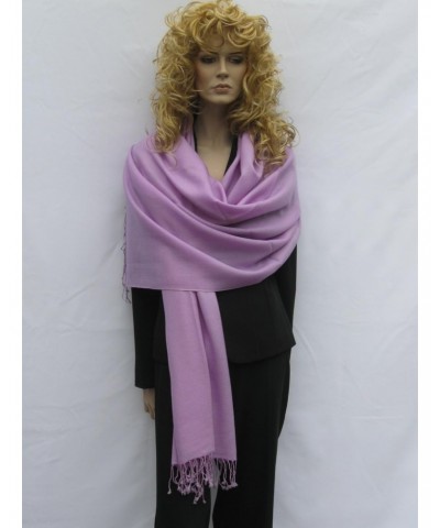 Solid Pashmina Shawl, Scarf, Wrap & Stole (Large size) Lilac $17.64 Scarves