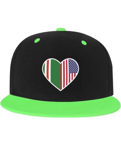 I Love America and Chechen Republic Ichkeria Baseball Cap for Men Women Snapback Hat Adjustable Flat Bill Hats Green $12.36 B...