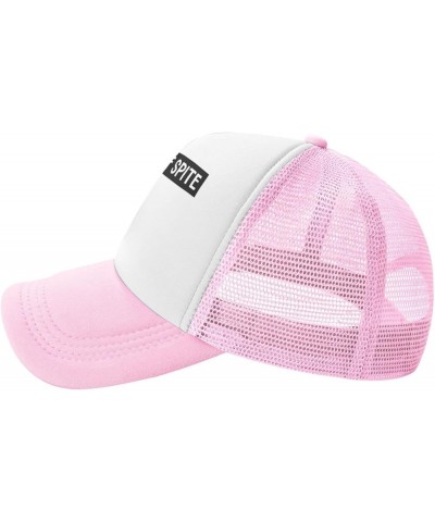 Men Women Baseball Cap Adjustable Alive Out of Spite Mesh Trucker Cap Classic Dad Hat Pink $10.67 Baseball Caps