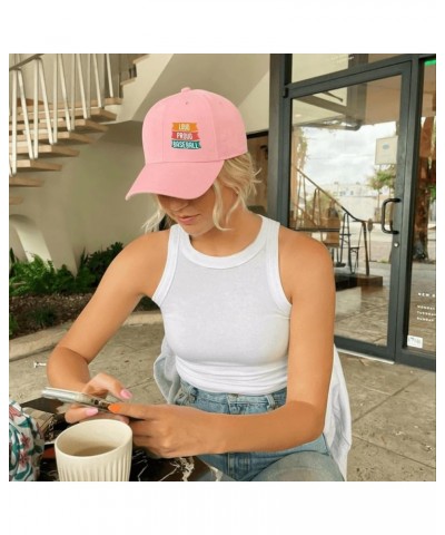 Loud Proud Baseball Baseball Caps Retro Dad Hat for Women Gifts for Grandpa Coo Pink $12.80 Baseball Caps