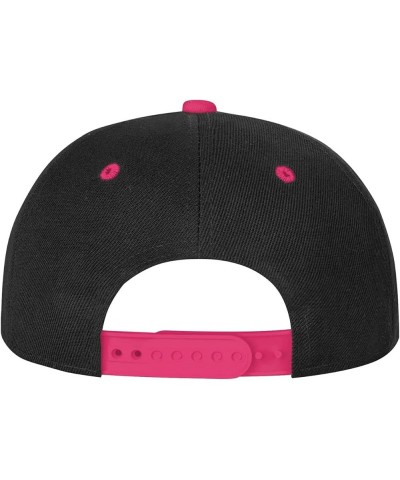 Lion's Head with Braid Snapback Hat for Men Women Baseball Cap Trucker Flat Bill Hats Dad Caps Pink $12.12 Baseball Caps