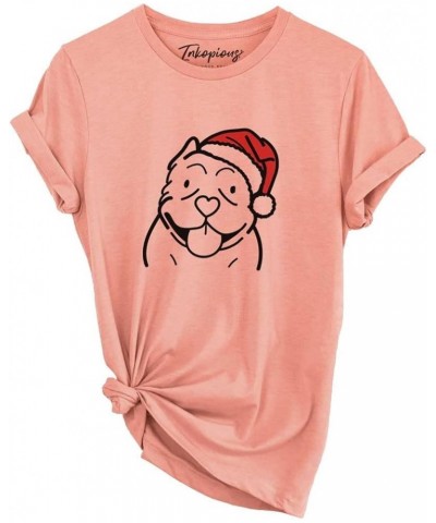 Santa Hat American Bully T-Shirt Unisex Sunset Crewneck $18.87 Skullies & Beanies