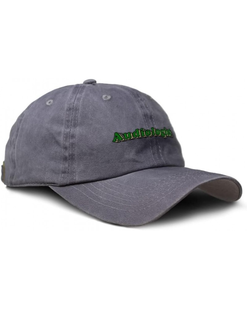 Soft Washed Baseball Cap Audiologist Cotton Dad Hats for Men & Women Grey Design Only $13.95 Baseball Caps