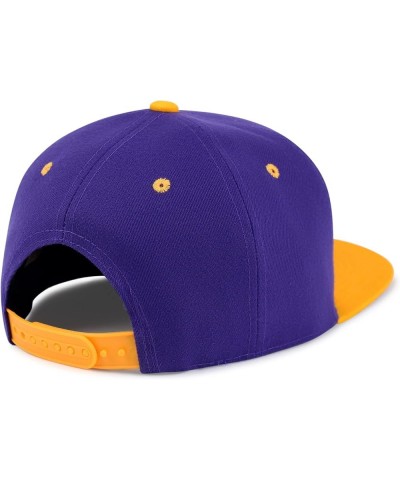 Ice Cream Cone Hip-Hop Snapback Hat Embroidered Baseball Cap Cute 56. Purple/Yellow $11.99 Baseball Caps