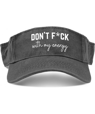 Don't F with My Energy Hat Sun Visor for Teens Running Caps Stylish Golf Cap $11.96 Visors