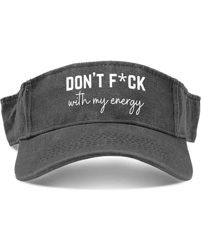 Don't F with My Energy Hat Sun Visor for Teens Running Caps Stylish Golf Cap $11.96 Visors