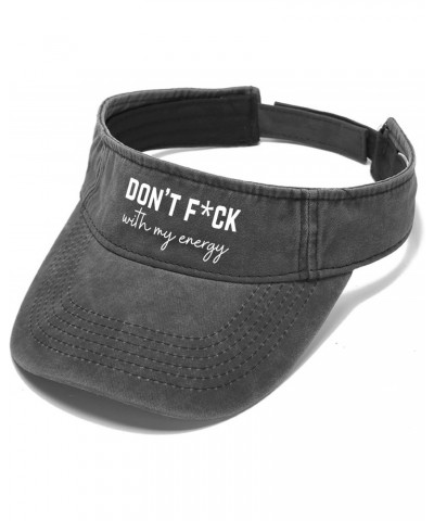 Don't F with My Energy Hat Sun Visor for Teens Running Caps Stylish Golf Cap $11.96 Visors