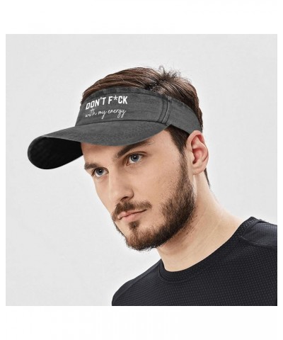 Don't F with My Energy Hat Sun Visor for Teens Running Caps Stylish Golf Cap $11.96 Visors